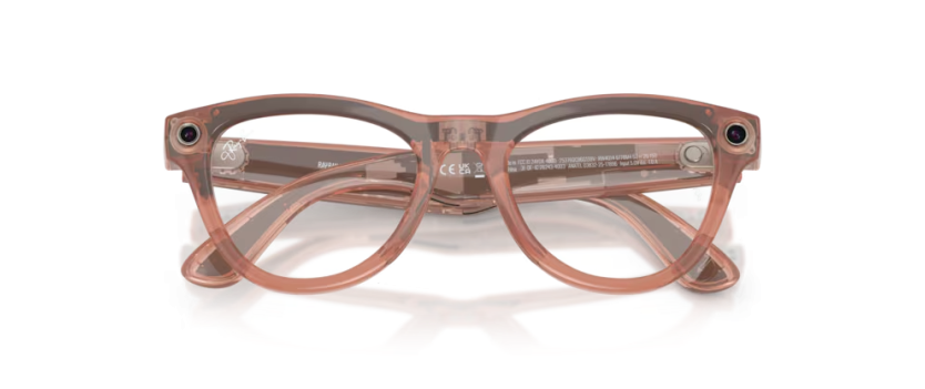 Ray-Ban Meta Skyler pêche transparent | Smart glasses