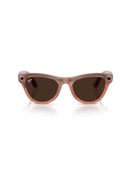Ray-Ban Meta Skyler pêche transparent | Smart glasses