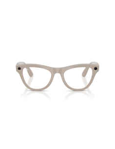 Ray-Ban Meta Skyler gris poudré brillant 2