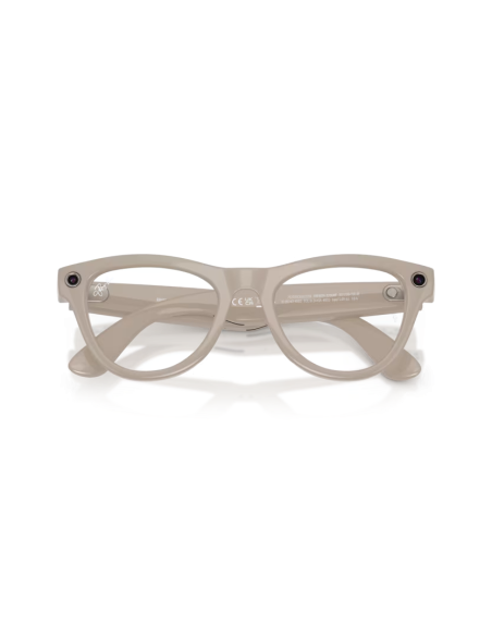 Ray-Ban Meta Skyler gris poudré brillant