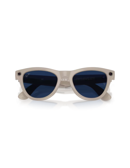 Ray-Ban Meta Skyler gris poudré brillant