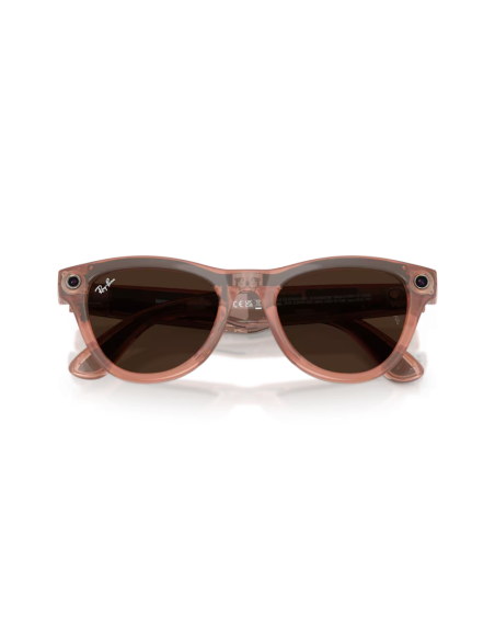 Ray-Ban Meta Skyler pêche transparent | Smart glasses
