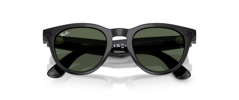 Ray-Ban Meta Headliner noir brillant | Smart glasses