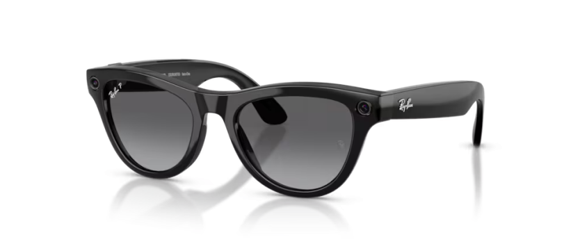 Ray-Ban Meta Skyler noir brillant | Lunettes connectées