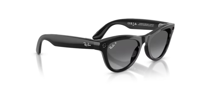 Ray-Ban Meta Skyler noir brillant | Lunettes connectées