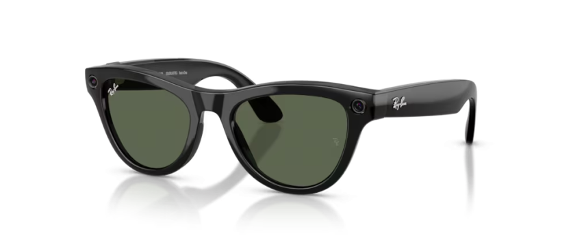 Ray-Ban Meta Skyler noir brillant | Lunettes connectées