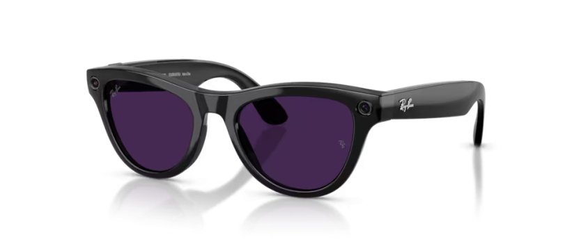 Ray-Ban Meta Skyler noir brillant | Lunettes connectées