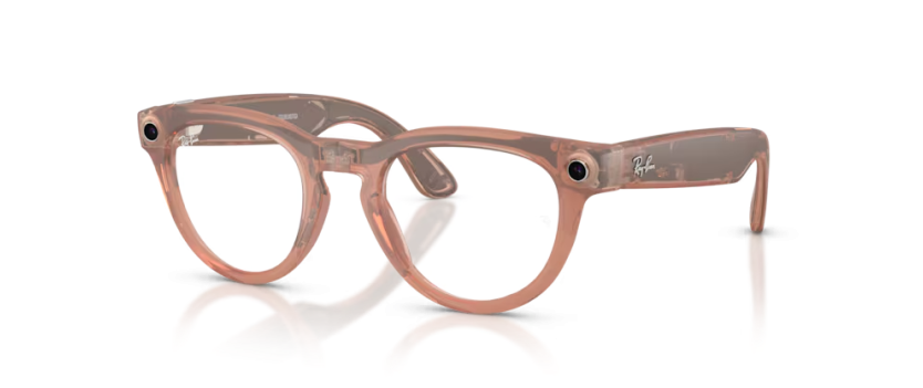 Ray-Ban Meta Headliner matte peach | Lunettes IA